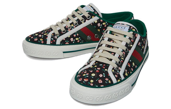 Кроссовки tennis 1977 x liberty of london 'floral - black' Gucci, черный — фото 4