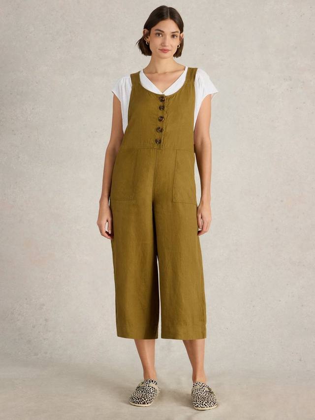 

Комбинезон из чистого льна viola White Stuff, цвет Khaki Green