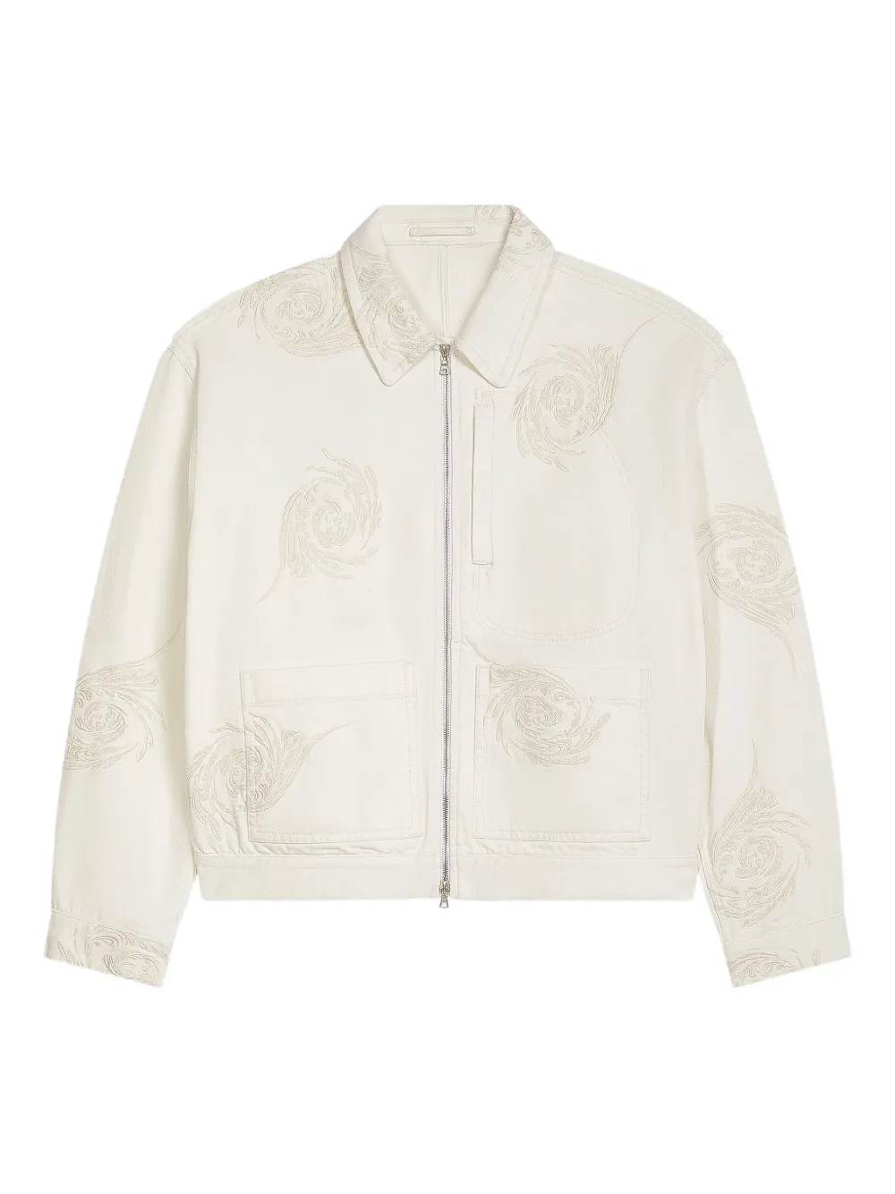 

Куртка с цветочной вышивкой DRIES VAN NOTEN, белый