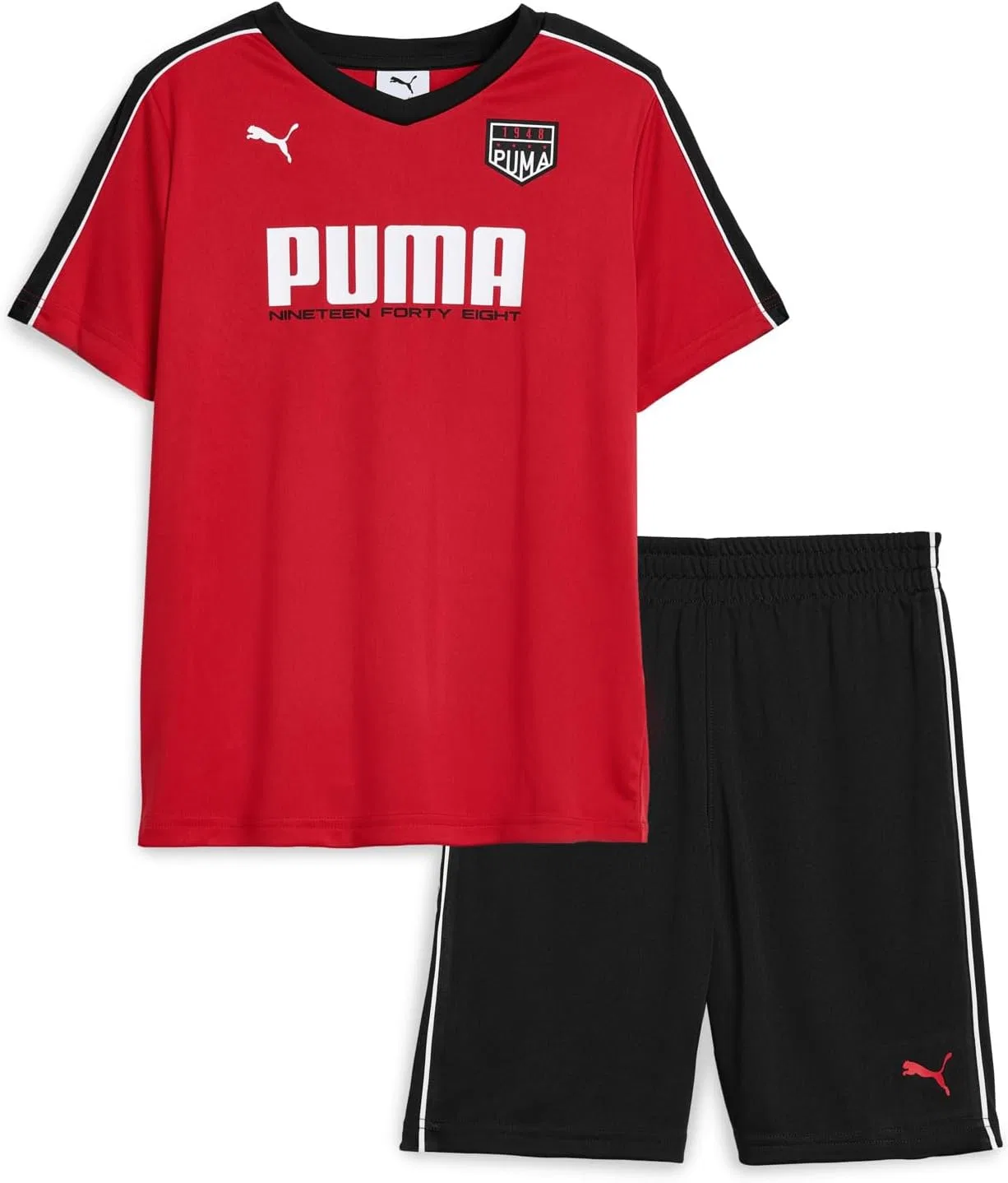 Детский спортивный комплект: футболка с принтом и шорты PUMA, All Time Red