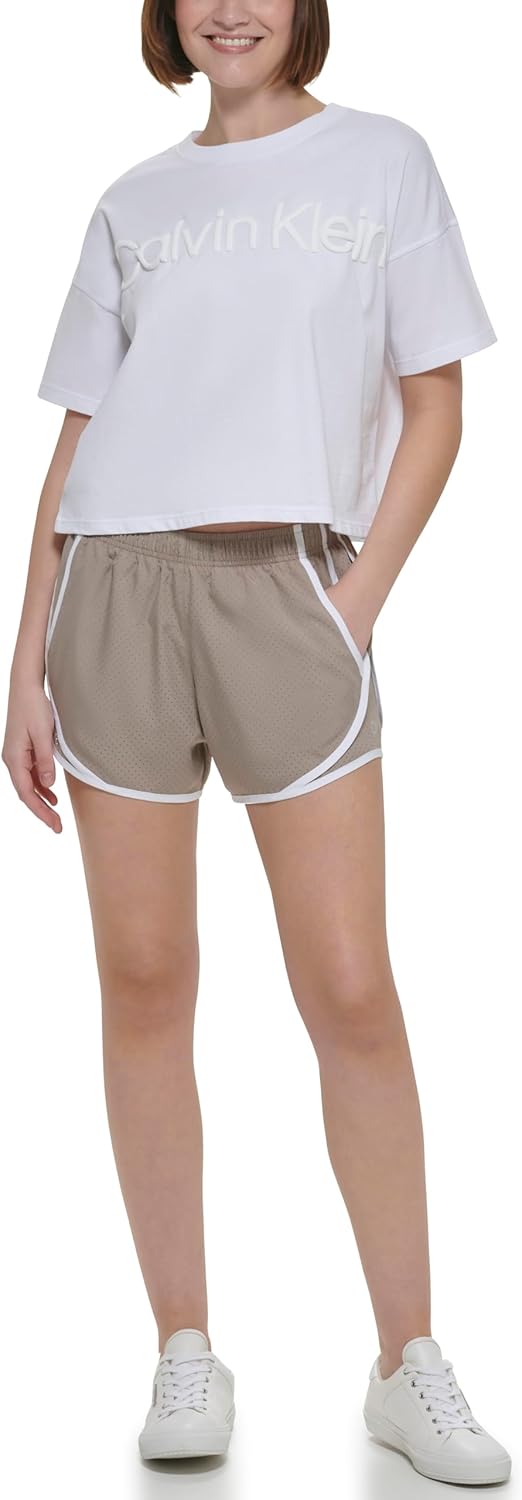 

Женские шорты для бега Calvin Klein с внутренним швом 7 дюймов и карманами, Moonrock