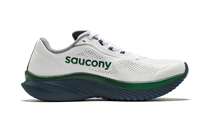 Кроссовки мужские Kinvara 15 с низким верхом, белые/серые Saucony — фото 2