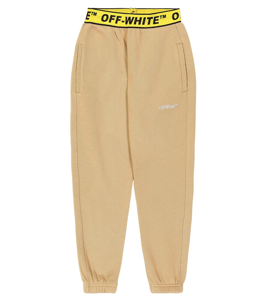 

Хлопковые спортивные штаны с логотипом Off-White, белый