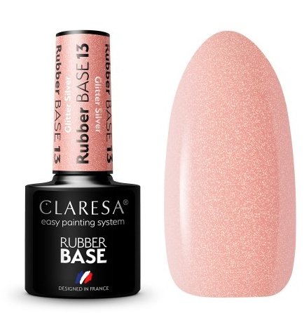 

Claresa Rubber Base Гибридная резиновая основа с частицами - 13 Puderek