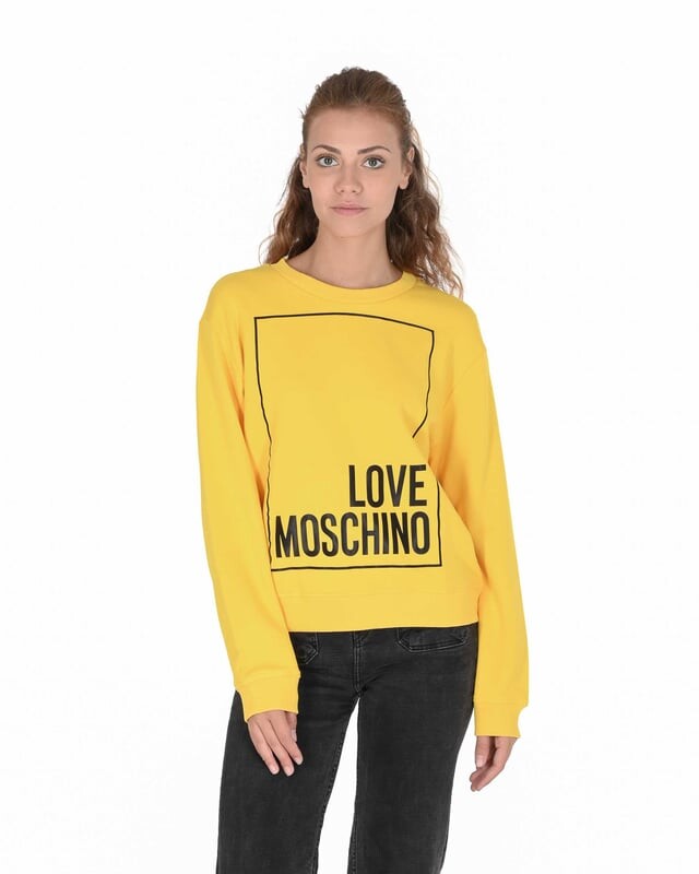 

Женская толстовка Love Moschino, желтый