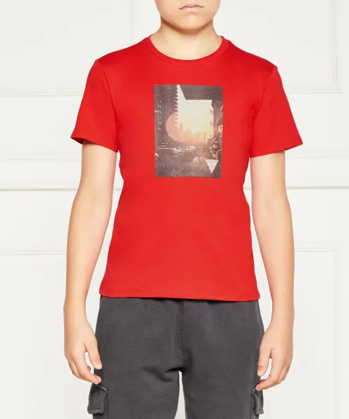 

Футболка Regular fit Guess, красный