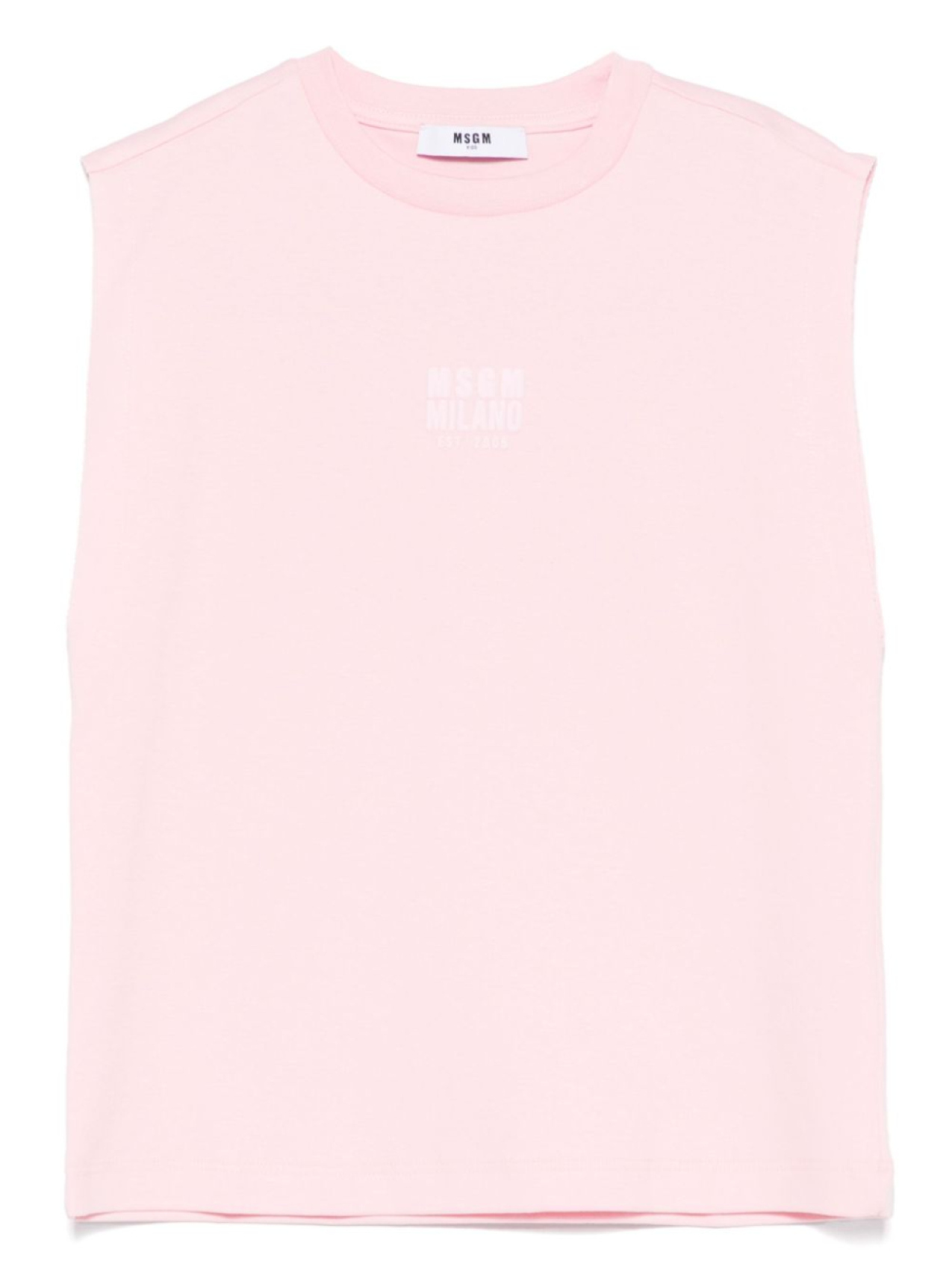 

MSGM Kids топ с логотипом, розовый