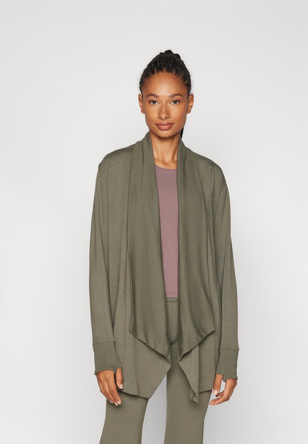 

Толстовка PRANAYAMA RESTORE WRAP Athleta, зеленый