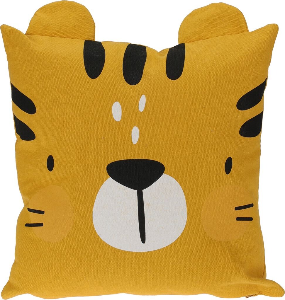 

Детская подушка Safari Tiger, 40х40см, желтая H&L