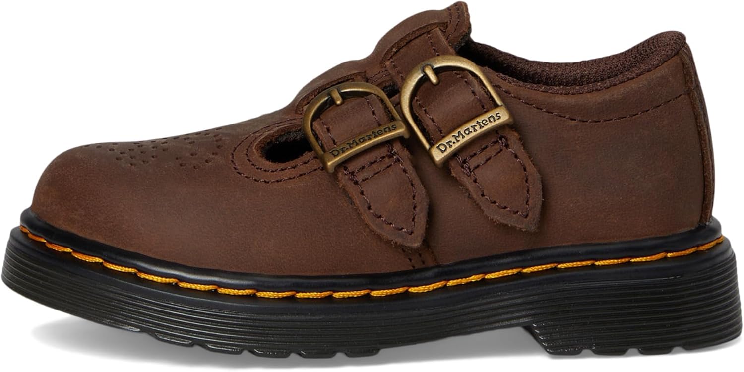 Туфли Dr. Martens Girl's 8065 T Mary Jane Flat, темно-коричневые — фото 4