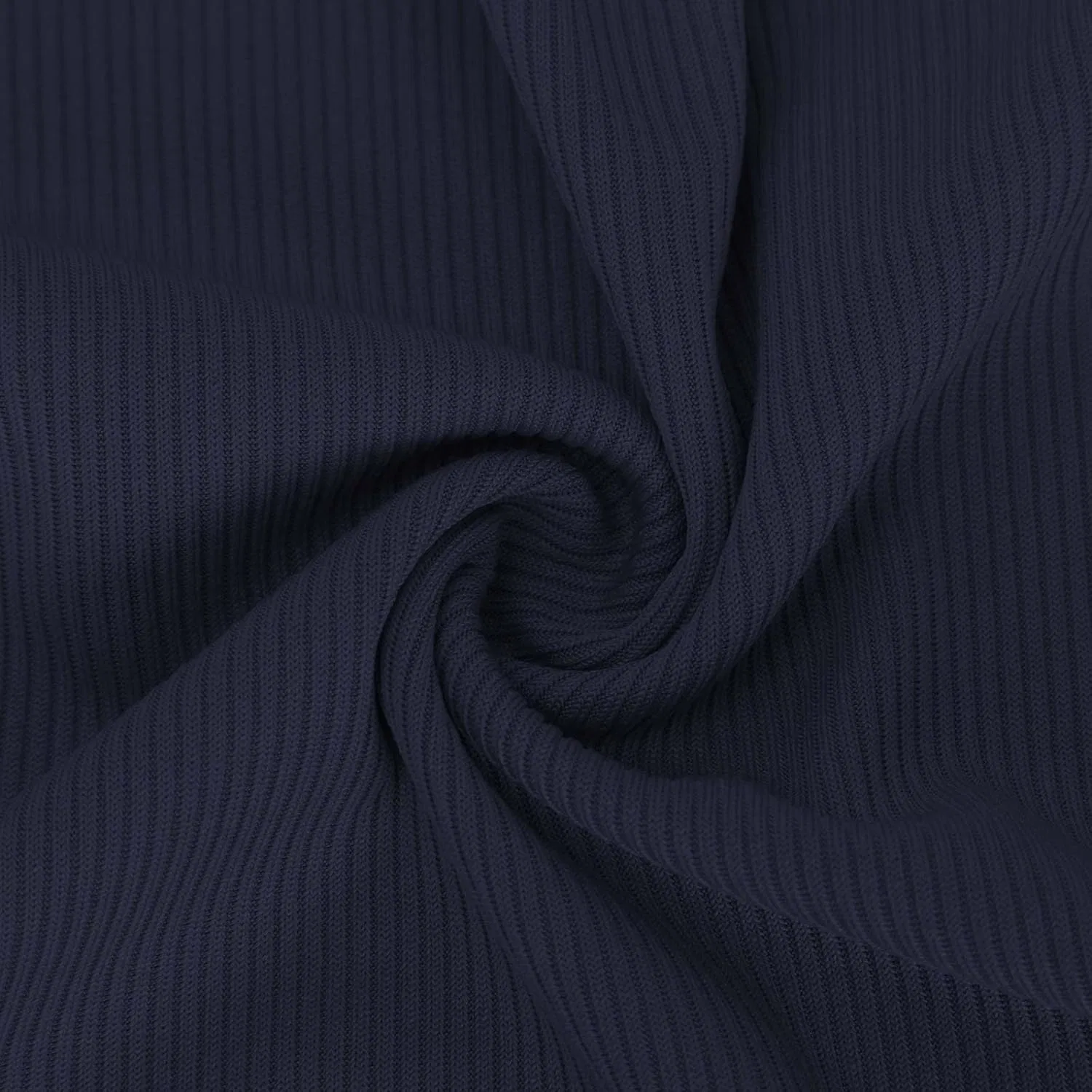Женский топ с открытыми плечами, ребристый трикотаж, Navy — фото 4