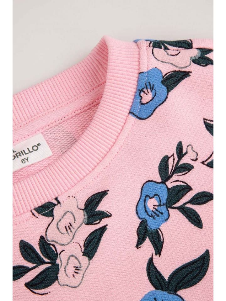 Толстовка-свитшот приглушенно-розового цвета Coccodrillo — фото 3
