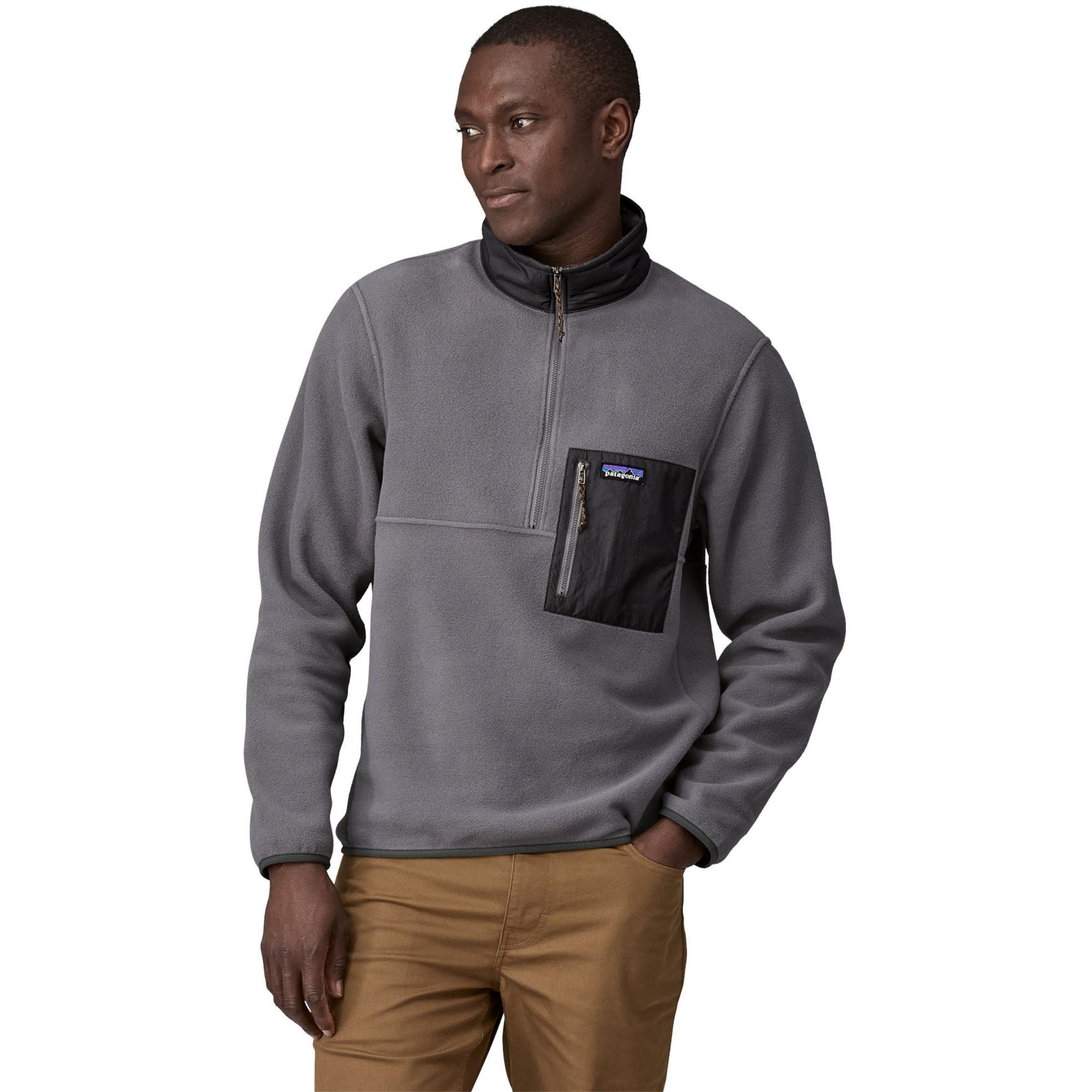 

Мужской флисовый пуловер Microdini с молнией до половины длины Patagonia, Noble Grey