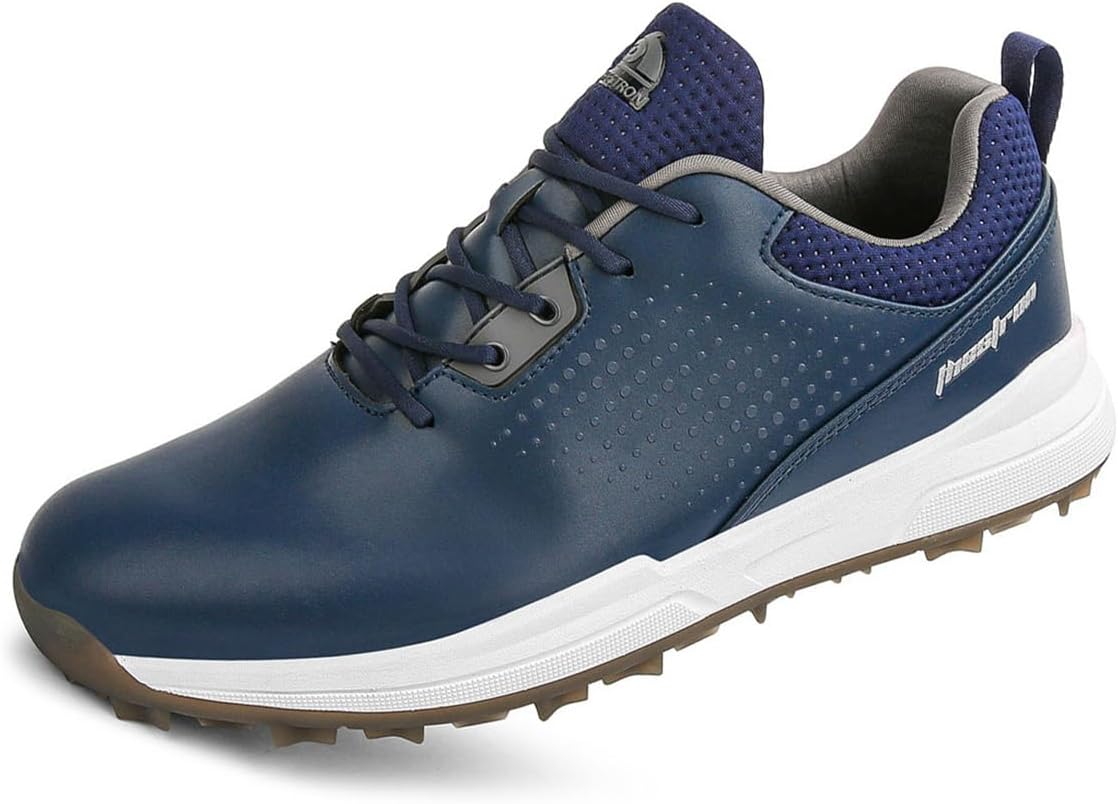 

Водонепроницаемые мужские ботинки для гольфа, нескользящие, водоотталкивающие, легкие, дышащие, профессиональная обувь для гольфистов на открытом воздухе Omcam, синий