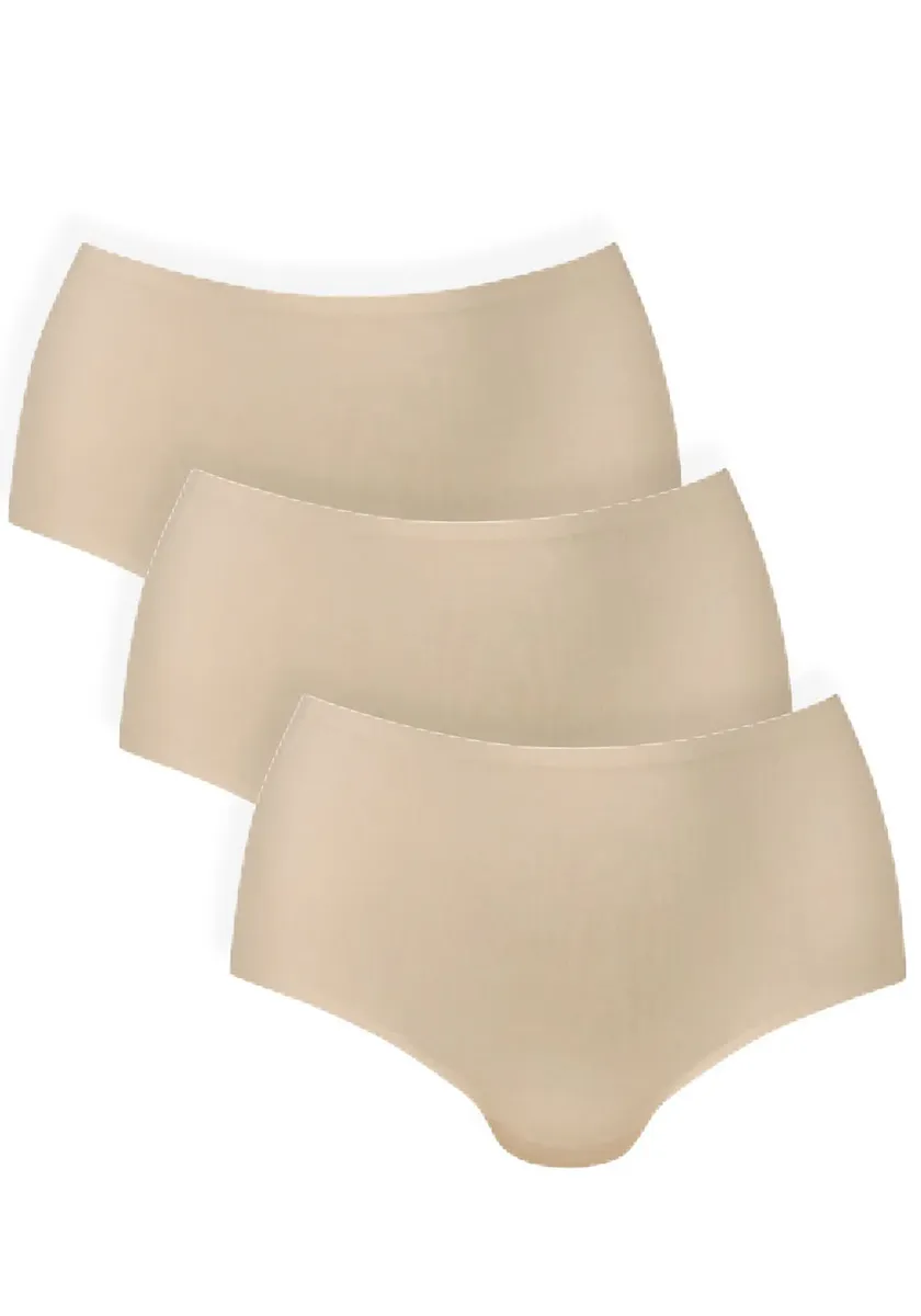 

Трусики с высокой талией Anita с 1886 года "Essential high-waist 3-pack" (3 шт. в упаковке), невидимые под обтягивающей одеждой, бесшовные, эластичные Anita Since 1886, цвет Desert