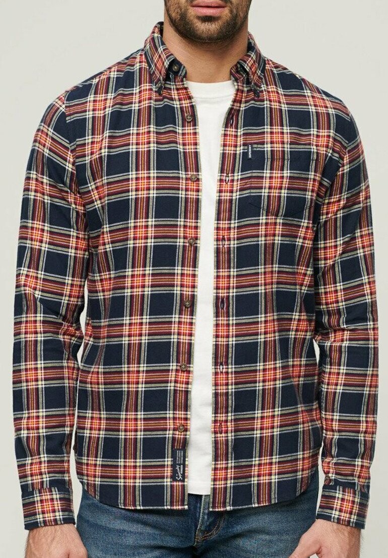 

Рубашка VINTAGE CHECK Superdry, цвет navy check