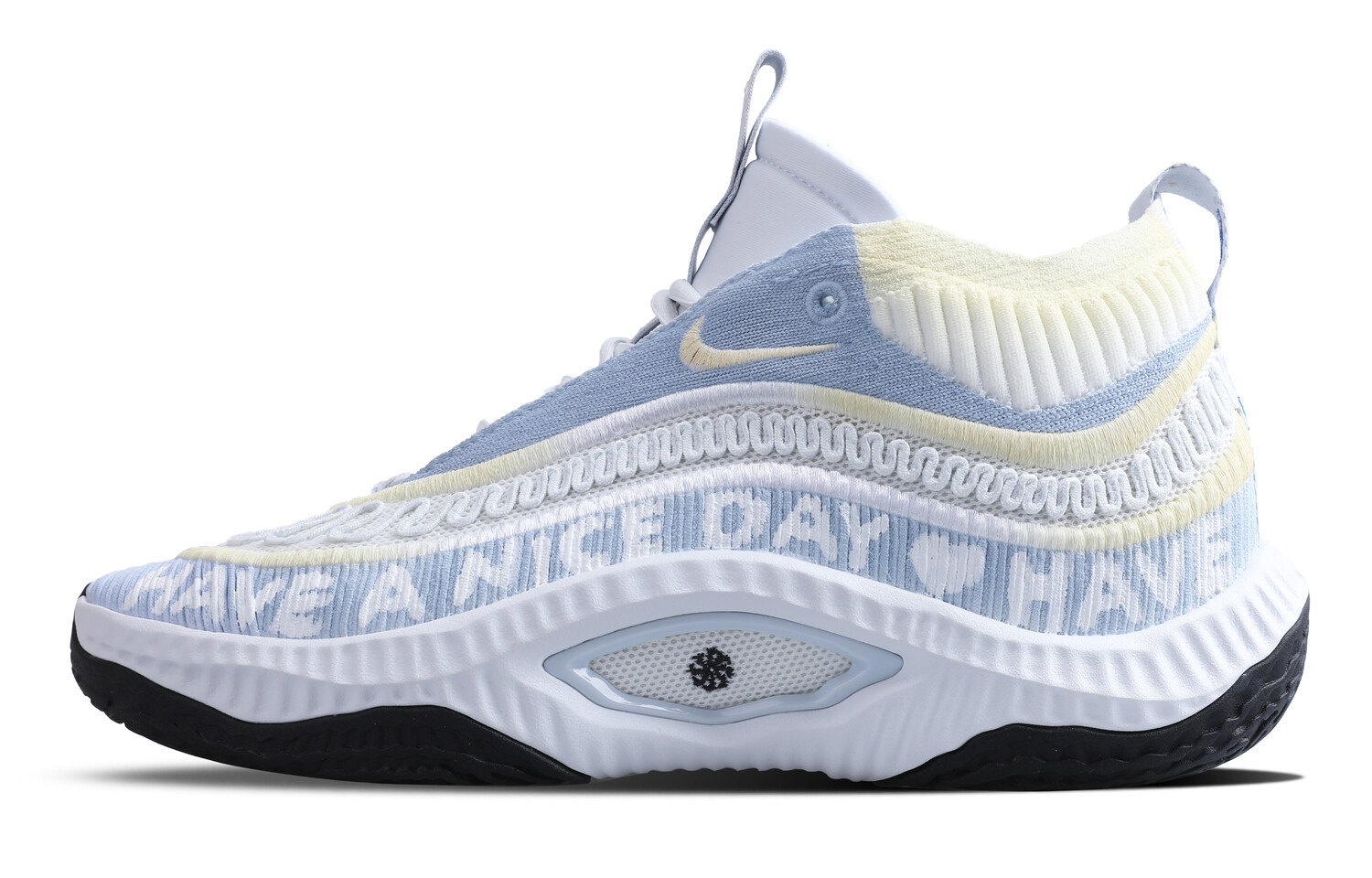 

Баскетбольные кроссовки Cosmic Unity 3 унисекс средней высоты, синие/желтые Nike