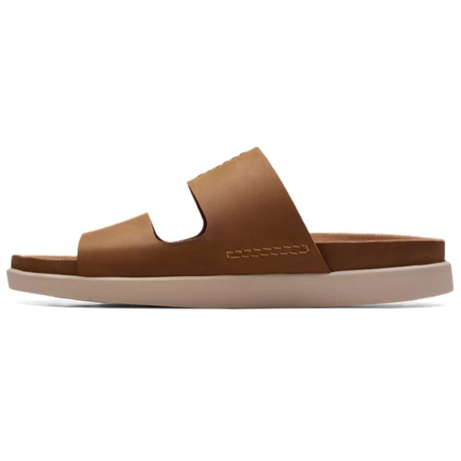 

Шлепанцы мужские коричневые Clarks