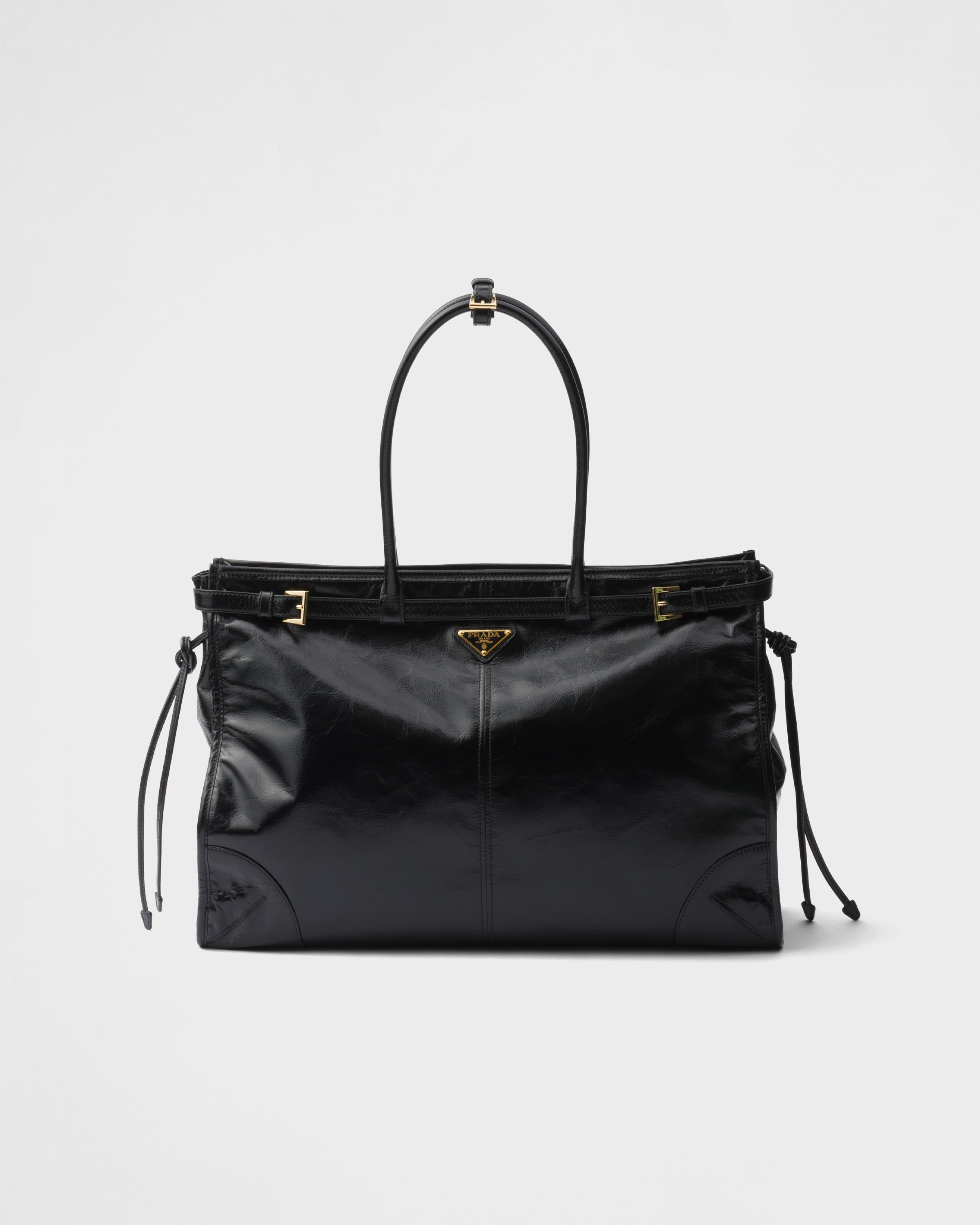 

Сумка Prada Bonnie из натуральной кожи, очень большого размера, черный