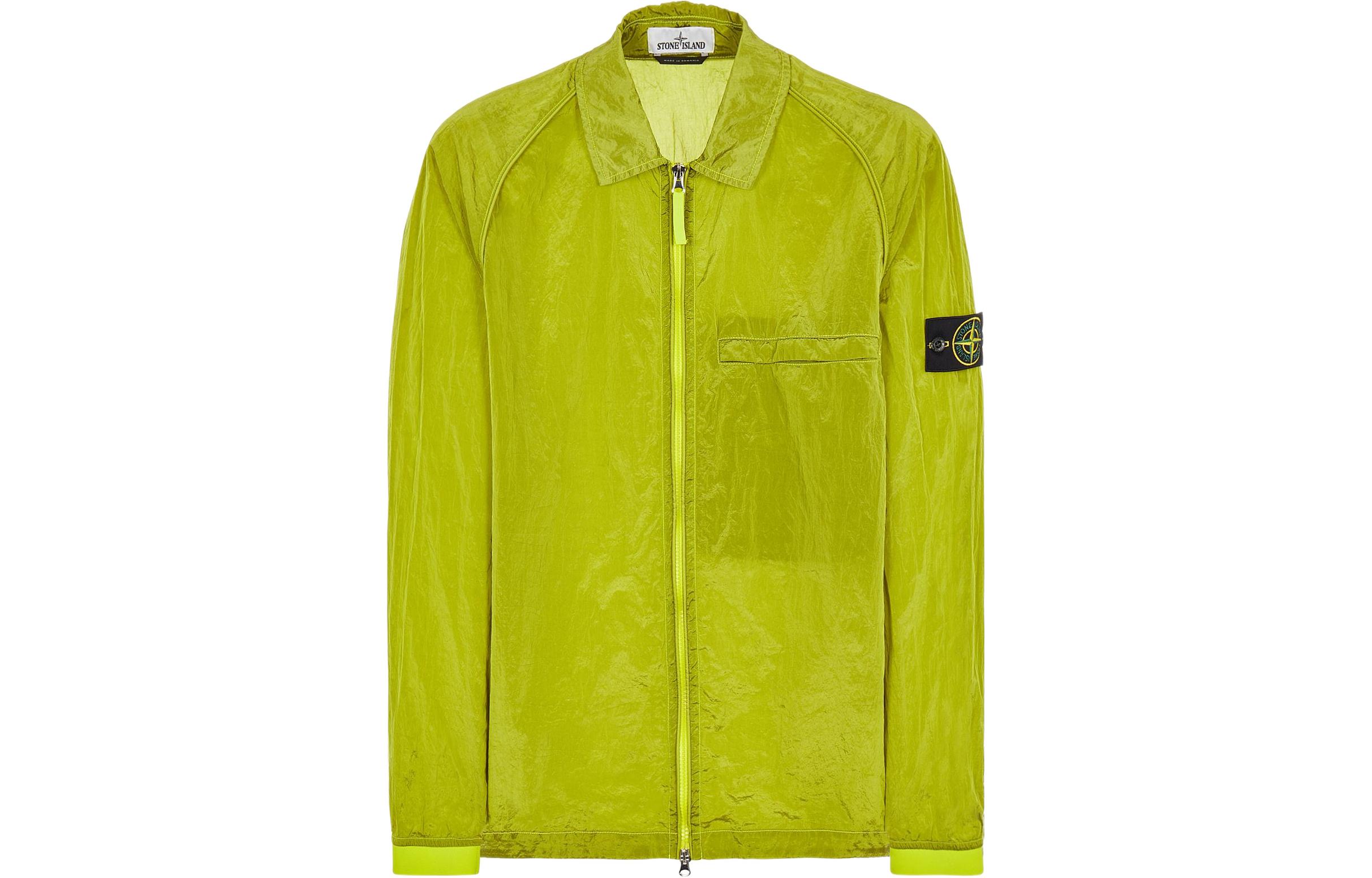 Куртка осенняя мужская лимонно-желтая STONE ISLAND — фото 2
