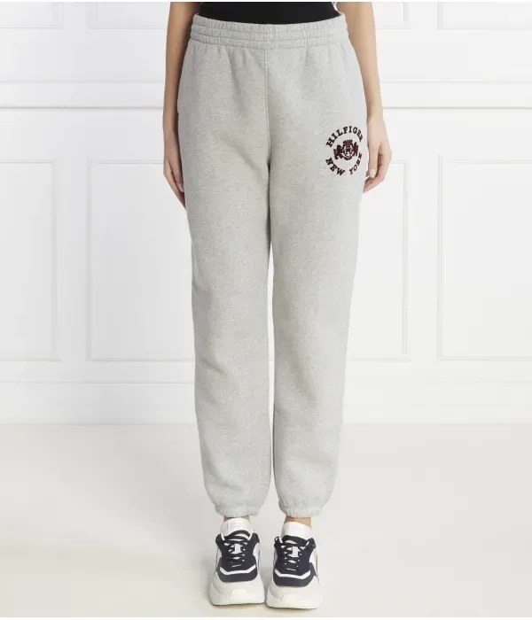 Спортивные штаны VARSITY FLOCK relaxed fit Tommy Hilfiger, серый