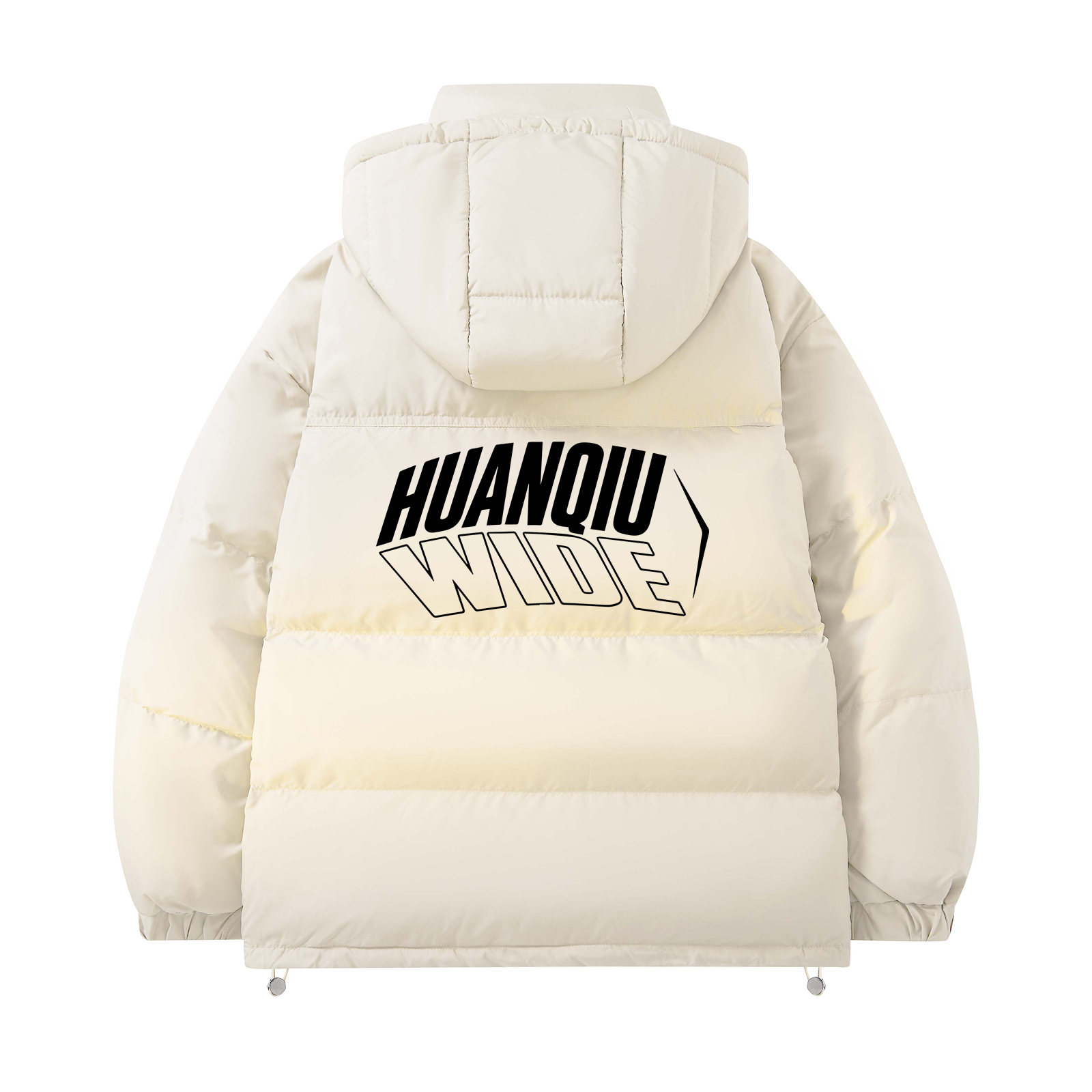 

Пуховик Unisex с капюшоном утепленный HUANQIU, бежевый оранжевый