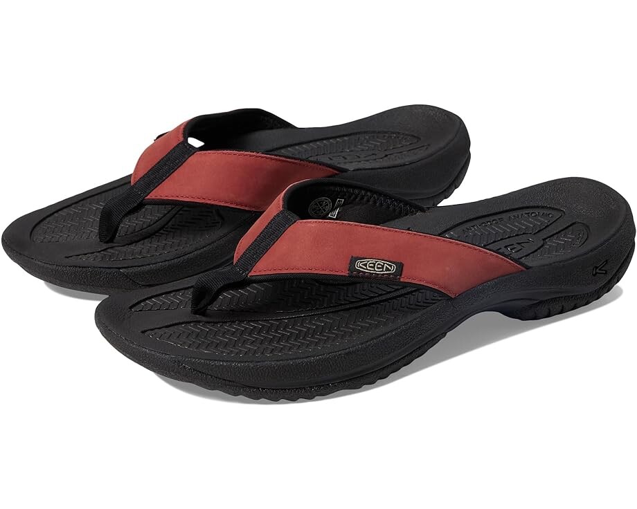 

Сандалии KEEN Kona Flip TG, цвет Fired Brick/Black