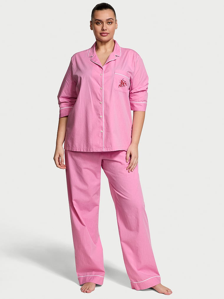 

Длинный пижамный комплект из хлопка Heritage Victoria'S Secret, мультиколор