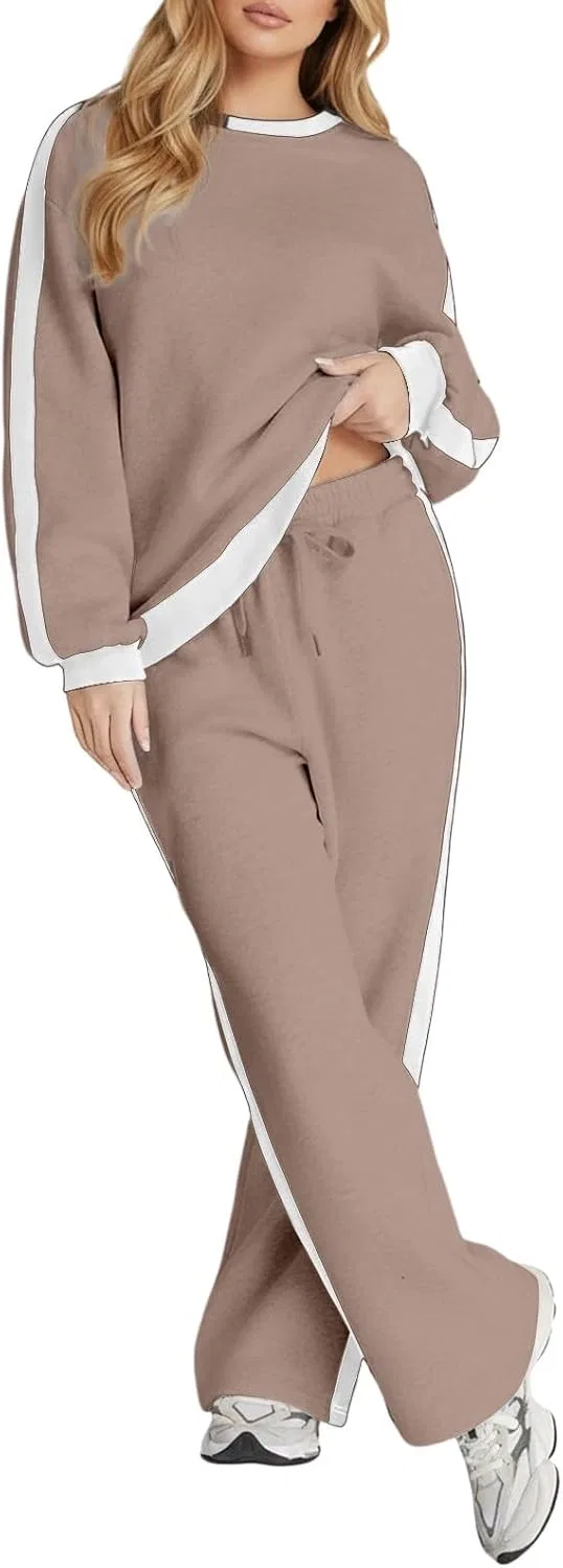 Женский спортивный костюм 2 предмета с карманами, GOSEAGOTOFUN, 02-khaki