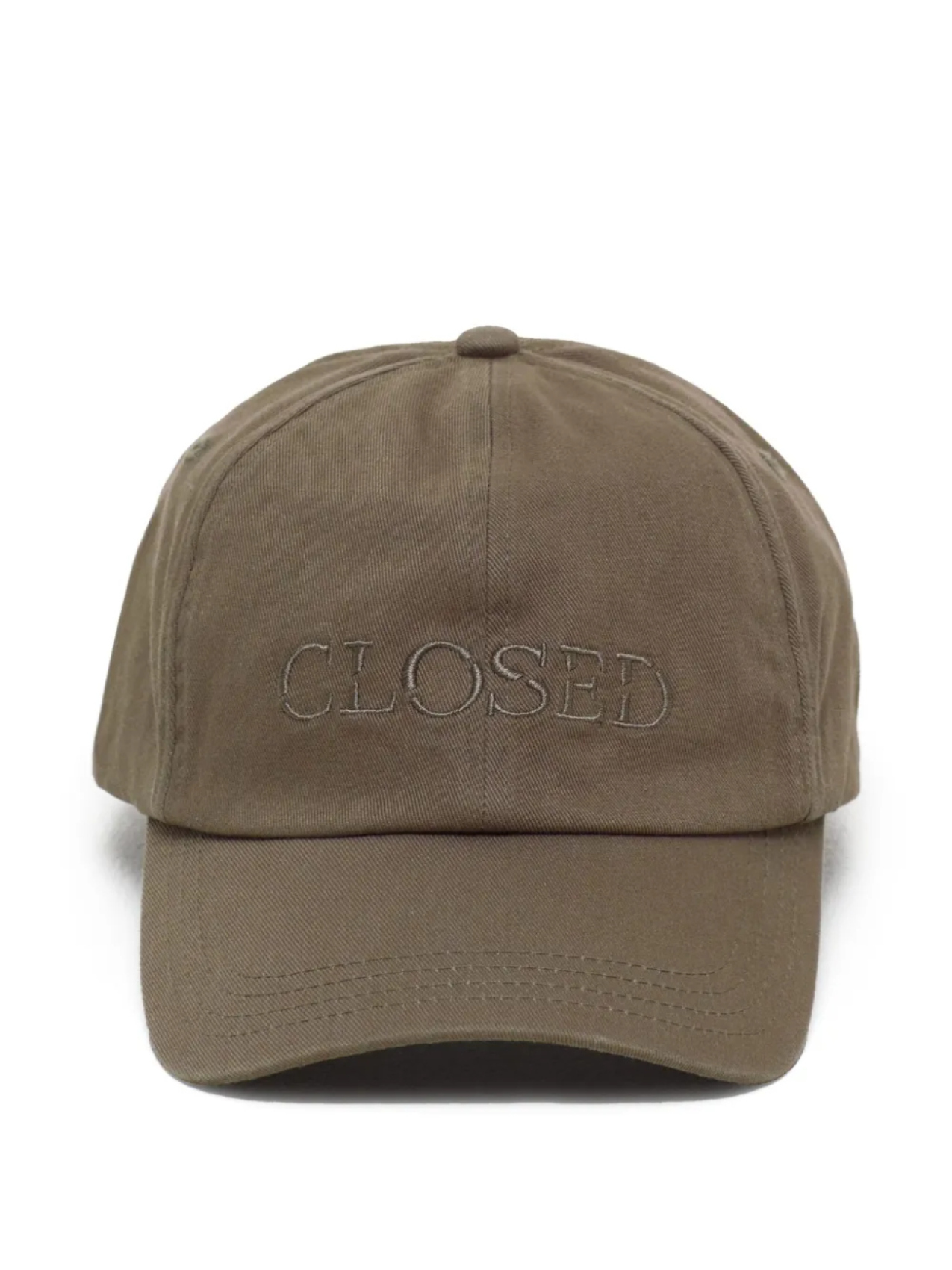 

Closed кепка с вышитым логотипом, коричневый