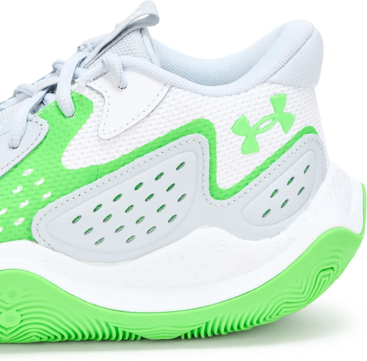Баскетбольные кроссовки Under Armour Men's Ua Jet '23, белый/зеленый — фото 3