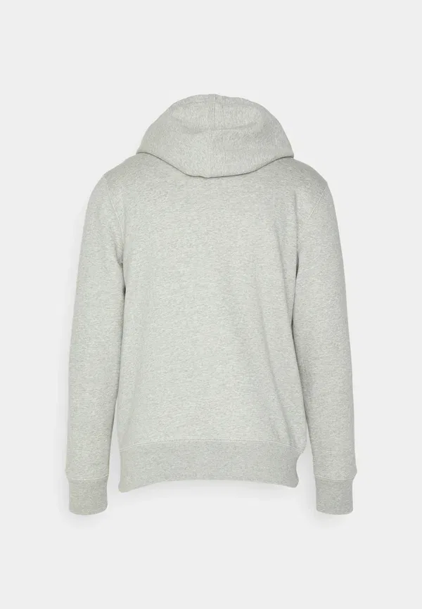 Толстовка на молнии Heritage logo zip up sweatshirt Gap, светло-серый меланж — фото 2