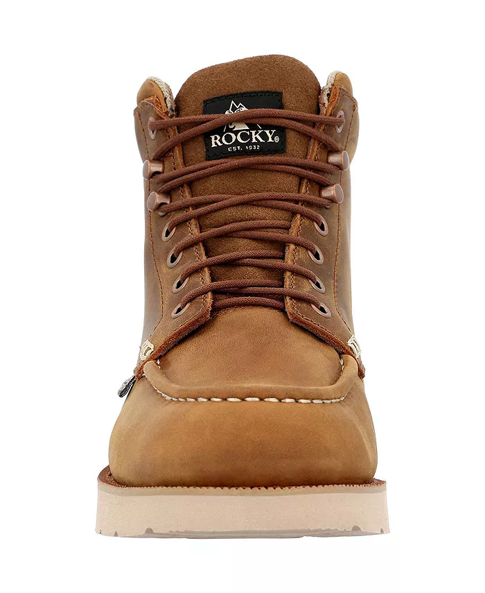 Мужские рабочие ботинки MonoCrepe Wedge 6” с композитным мыском Rocky, коричневый — фото 2