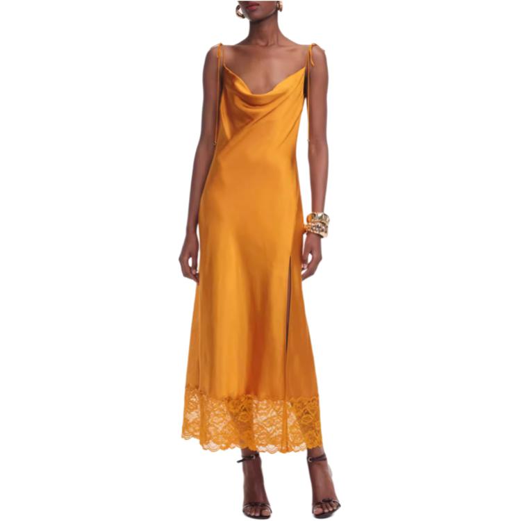 

Автопортрет Слип-платье женское Self-portrait, ярко-оранжевый