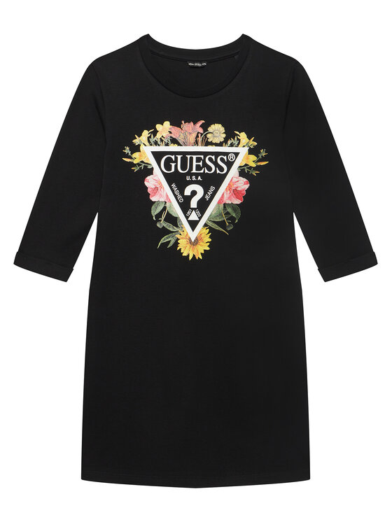 

Платье на каждый день обычный крой J3YK13 KA6W4 Guess, черный