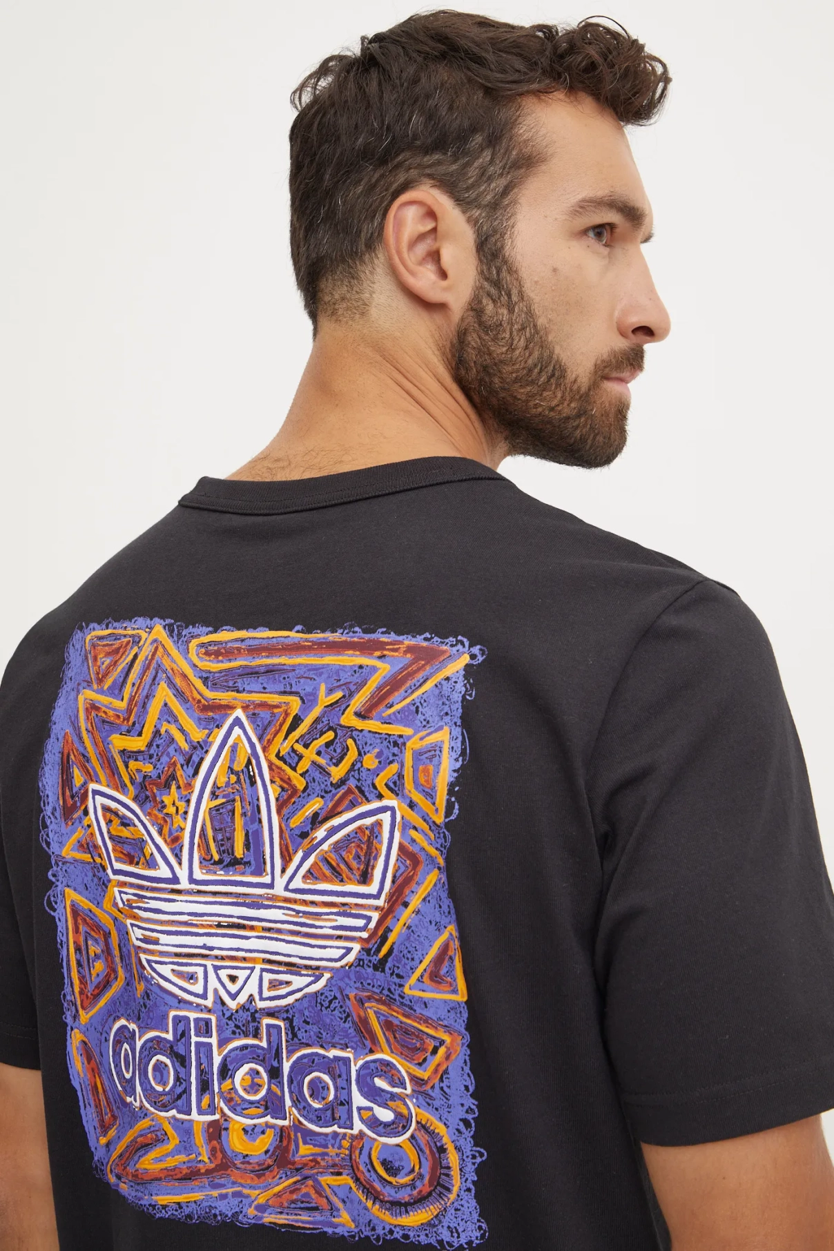 

Хлопковая футболка adidas Originals, черный