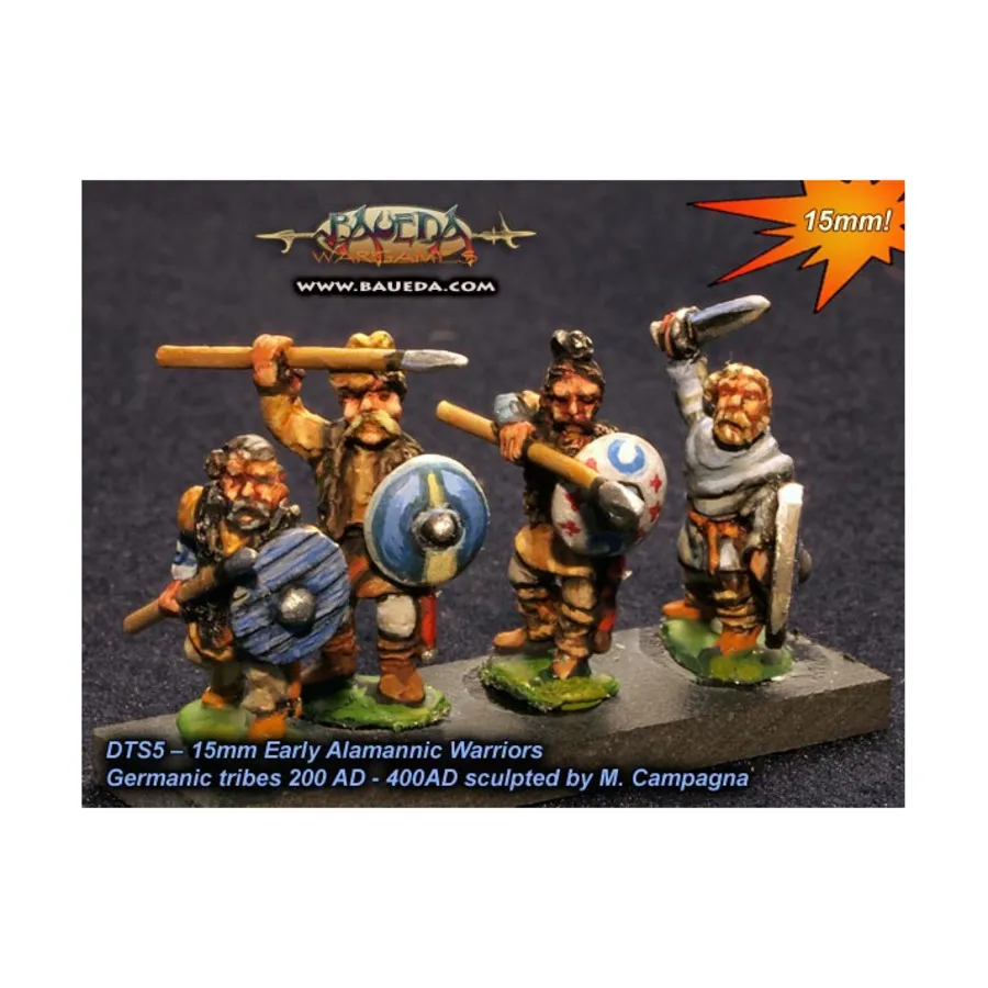 

Ранние воины-аламанны (свебы), Historical Miniatures - Early Germans (15mm) (Baueda)