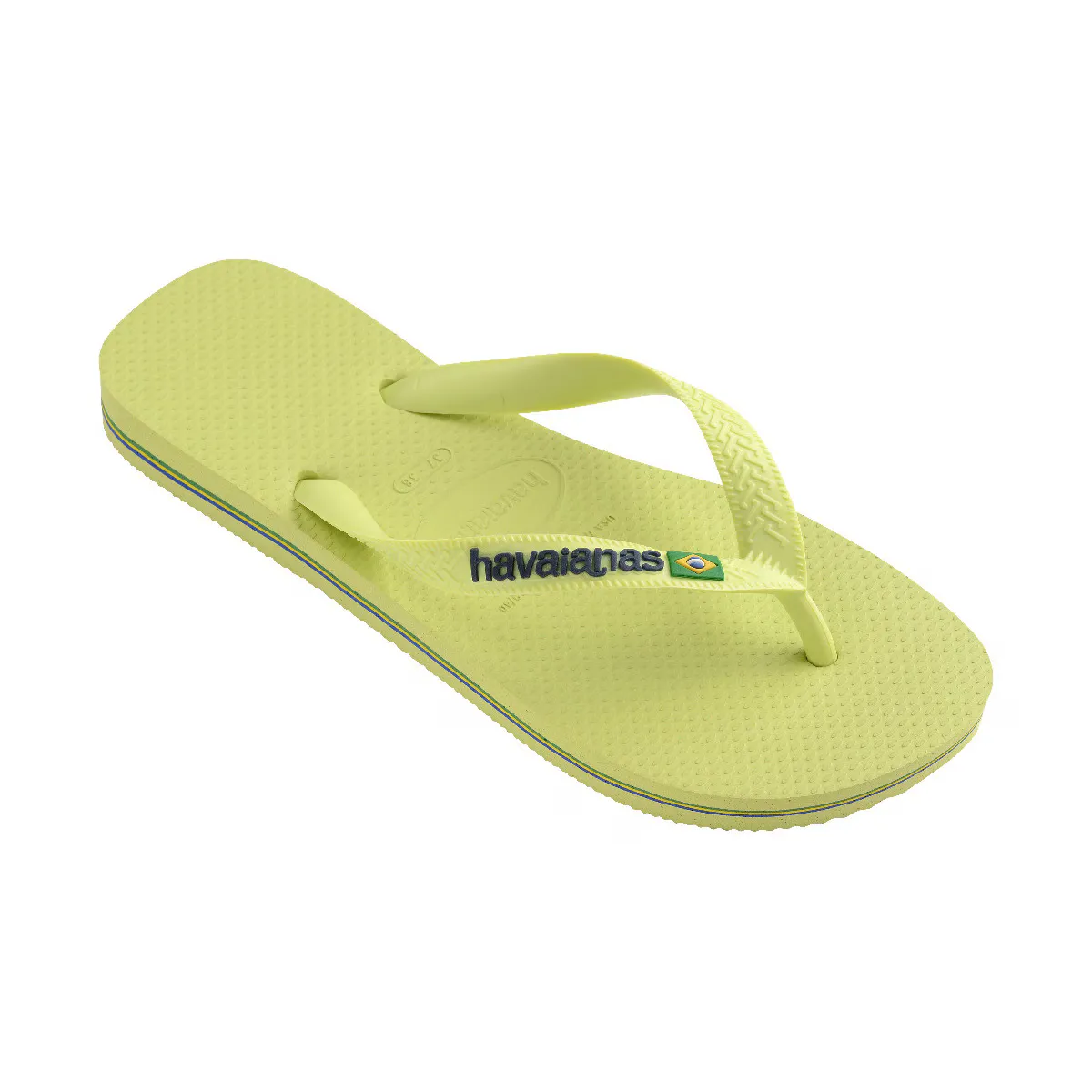 Шлепанцы Hav унисекс. Логотип Brazil Matcha Green 456 Havaianas, цвет Verde manzana — фото 2