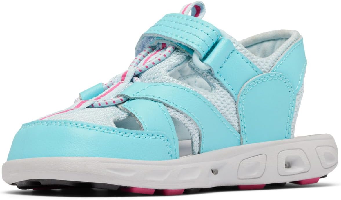 Columbia unisex-child Techsun Wave закрытые сандалии, Aquamarine/Ultra Pink — фото 2