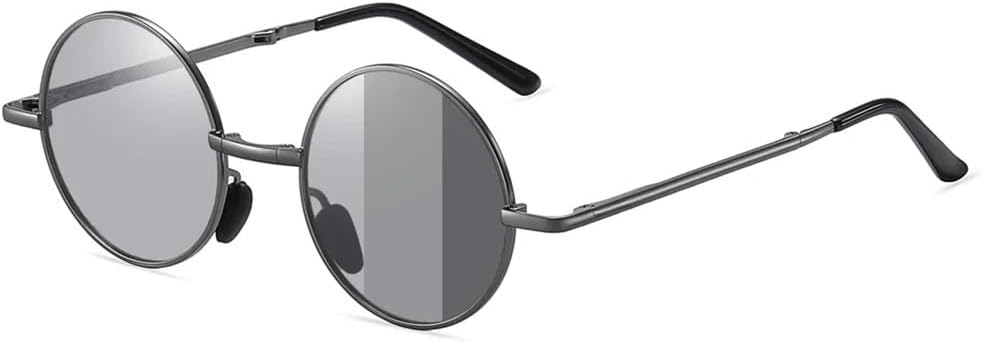 

Мужские ретро круглые складные солнцезащитные очки для мужчин, карманные складные солнцезащитные очки, винтажные портативные дорожные поляризованные солнцезащитные очки HDUBFY, 7