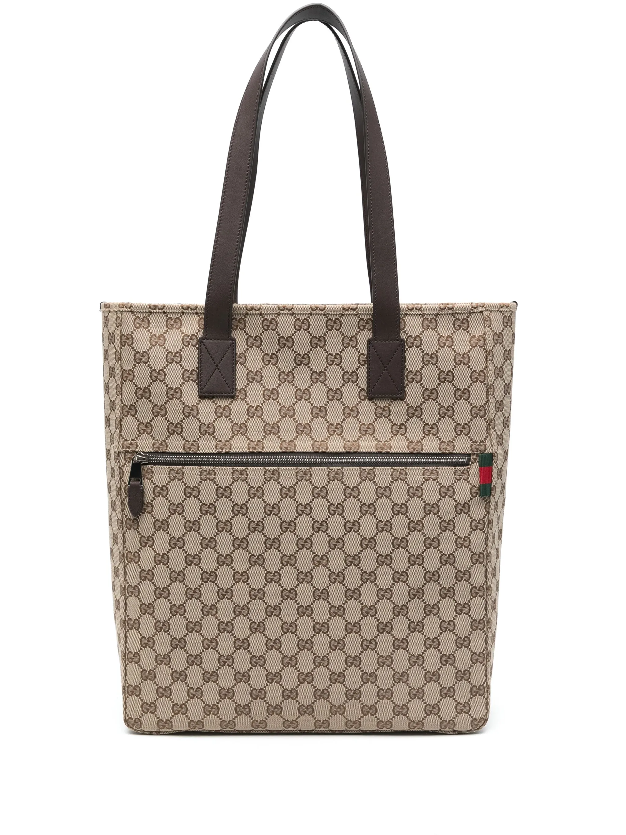 

Большая сумка-тоут с логотипом GG Gucci, бежевый