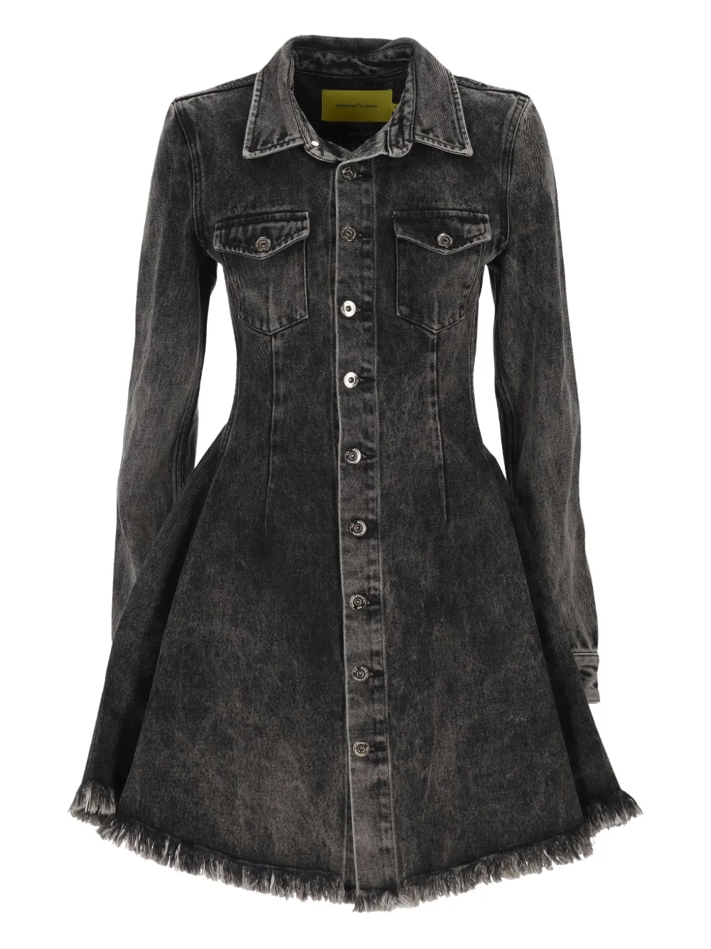 

Мини-платье-рубашка Marques'Almeida, серый