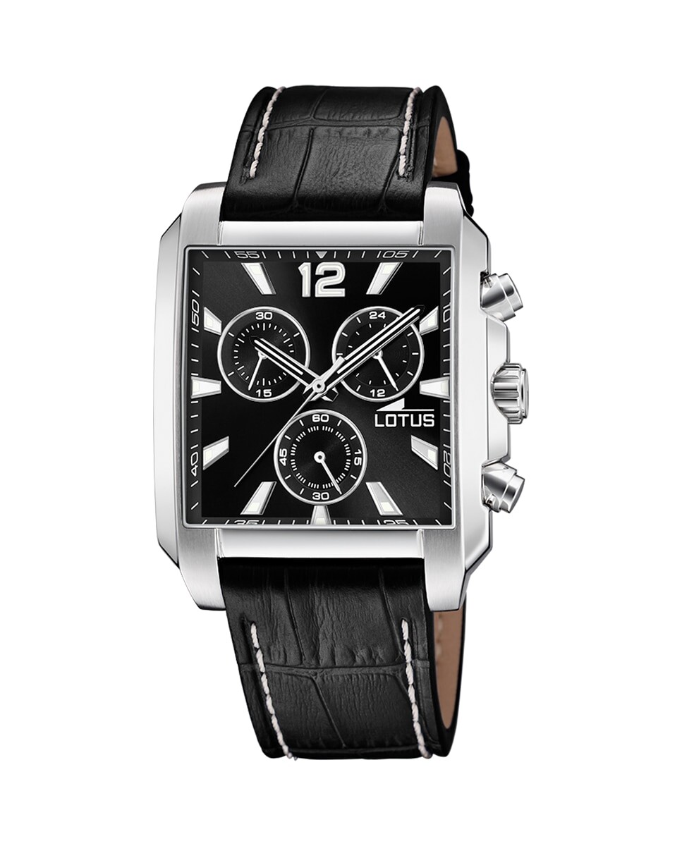 

Мужские часы 18851/4 Chrono черные кожаные LOTUS, черный