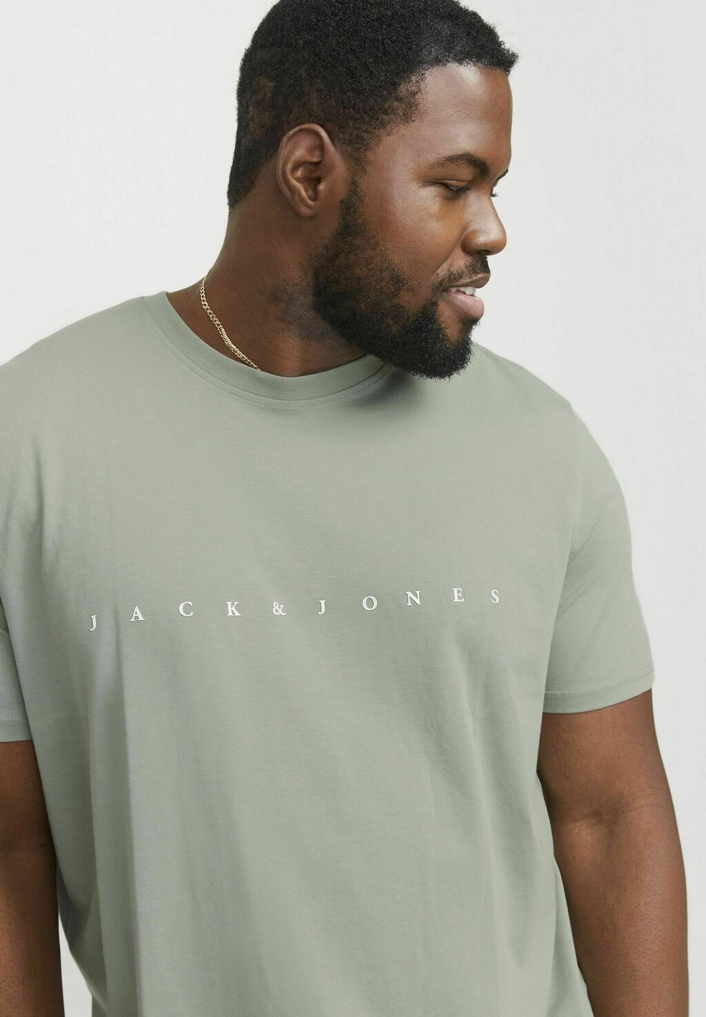 

Футболка с принтом PLUS SIZE LOGO Jack & Jones, светло-зеленый