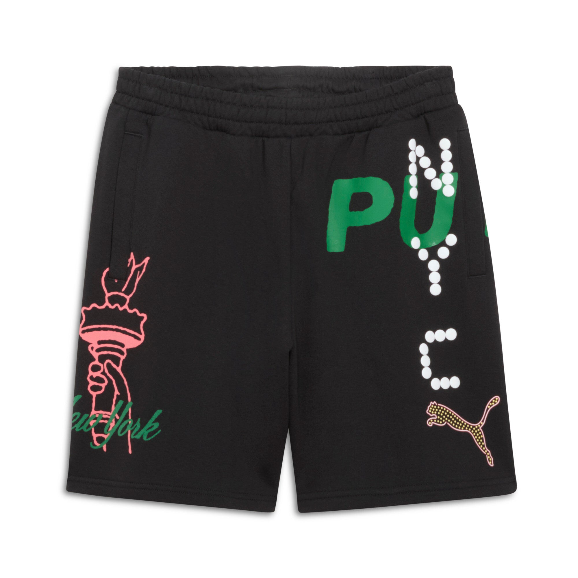 

PUMA Мужской гардероб Essentials Bright Lights NYC Флагманские шорты 7 дюймов, черный