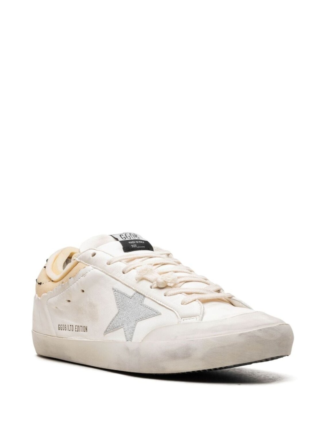 Golden Goose кроссовки Super-Star Penstar "Белый/Серебряный/Бежевый", белый — фото 2