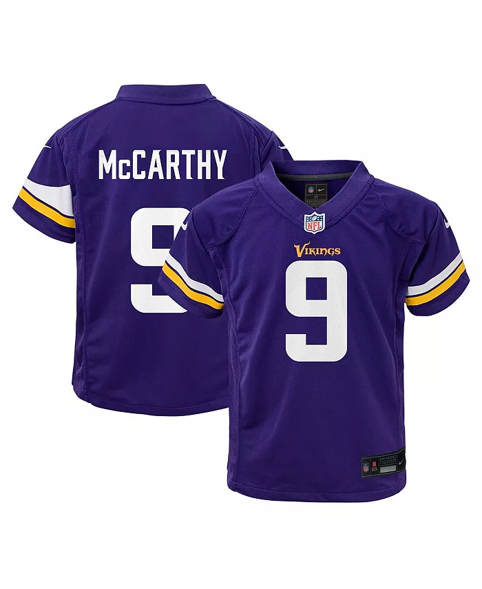 

Детская игровая футболка J.J. McCarthy Minnesota Vikings в фиолетовом цвете Nike
