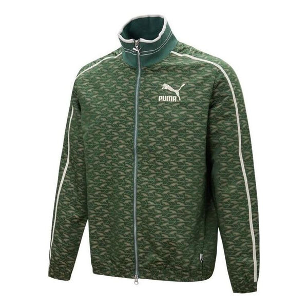 

Куртка players lounge t7 woven track jacket 'green' Puma, зеленый