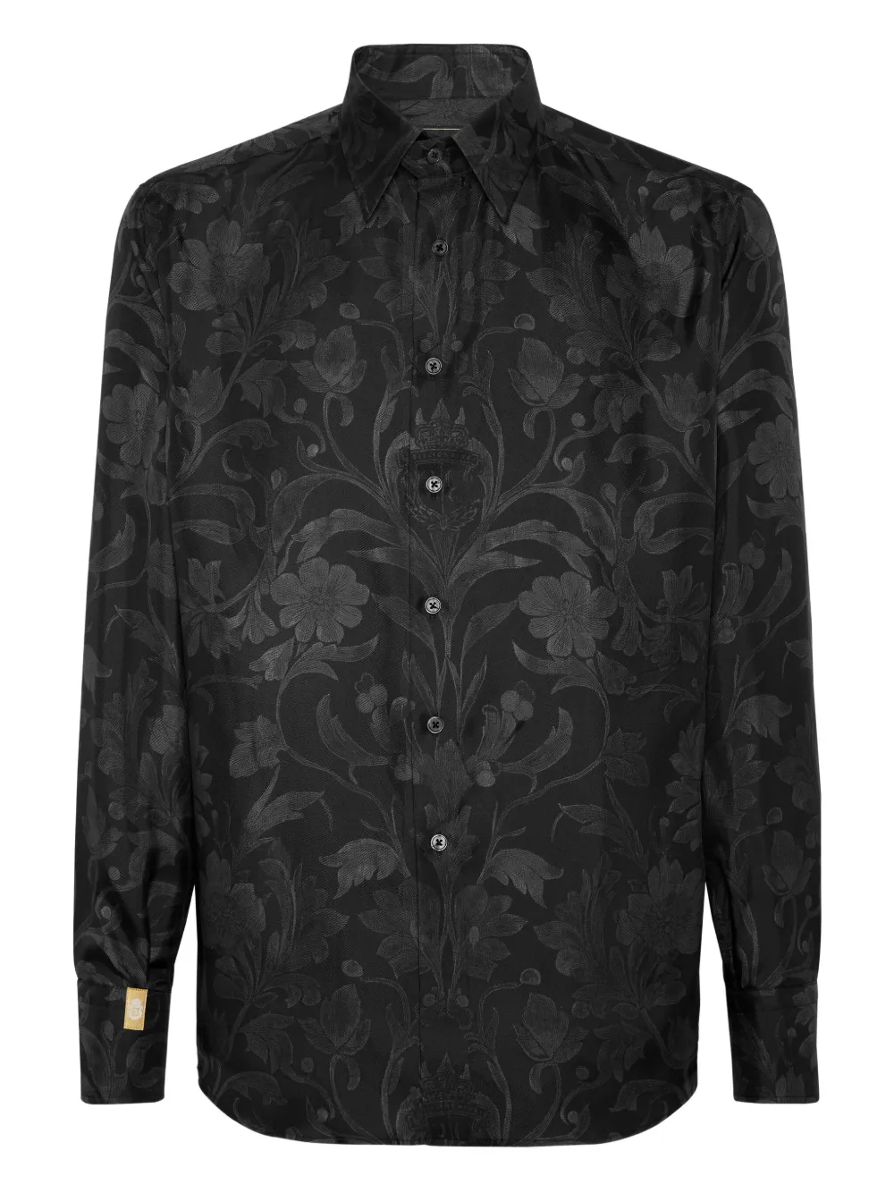 

Рубашка с принтом baroque Billionaire, черный