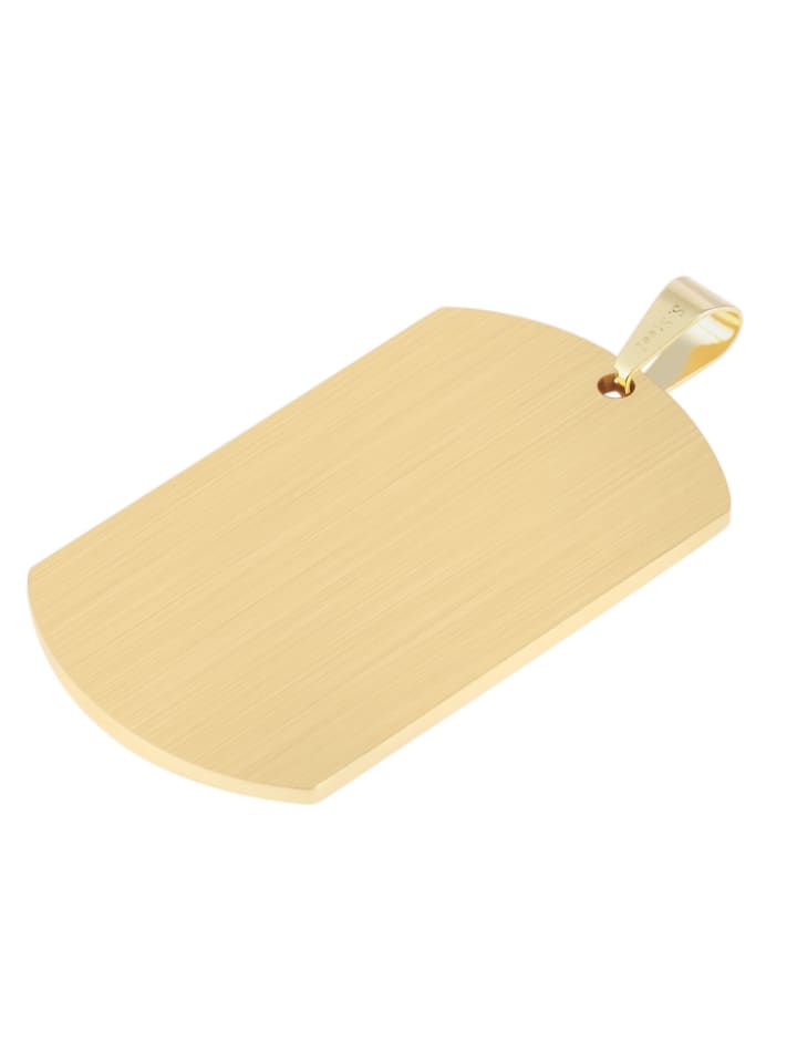 

Adeliás Кулон унисекс - кулон из нержавеющей стали с гравировкой и золотым покрытием